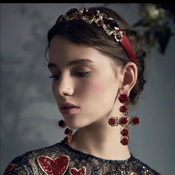 Burgandy/Red DOLCE STYLE HEADBAND 🌻 - Picture 3 of 6